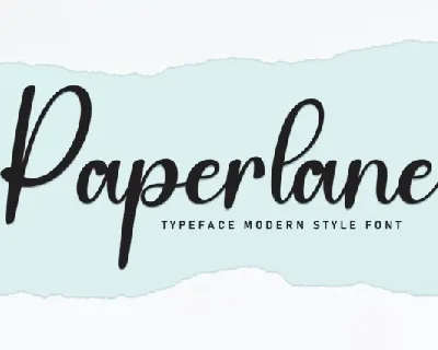 Paperlane Script font
