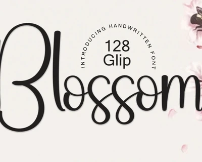 Blossom Script font