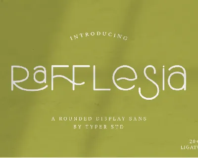 Rafflesia-Demo font