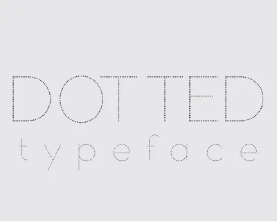 Dotted Demo font