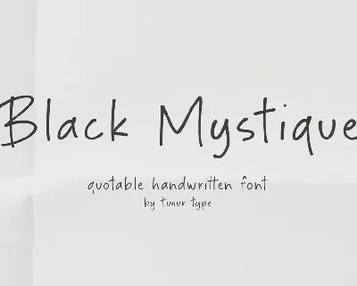 Black Mystique font