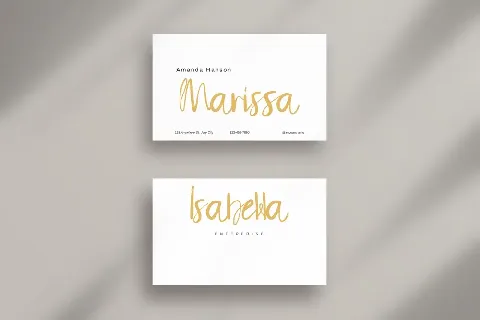 Marissa Bellas font