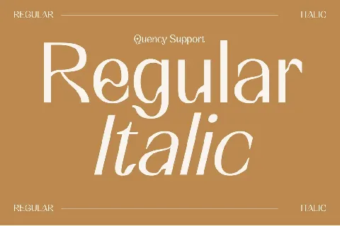 Quency Demo font