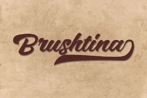 Brushtina font
