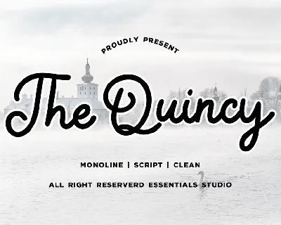 The Quincy font