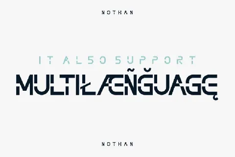 Nothan Futuristic font