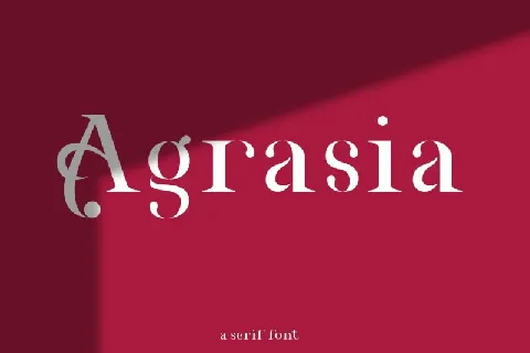 Agrasia Serif font