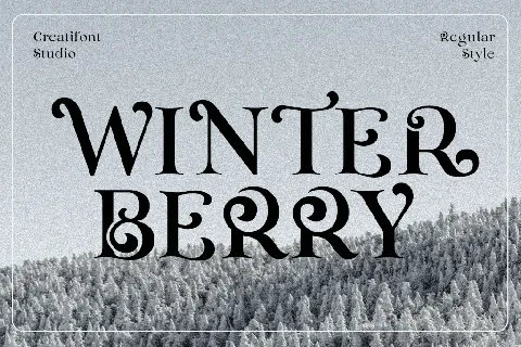 CF Winterberry Demo font
