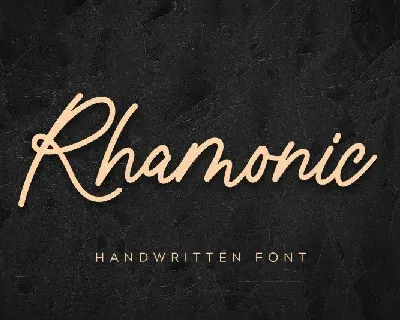 Rhamonic Handwritten font