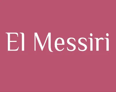 El Messiri Family font