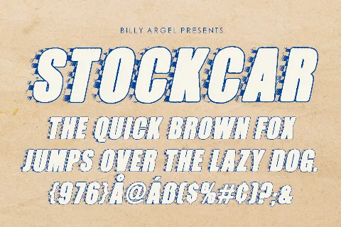STOCKCAR PERSONAL USE font