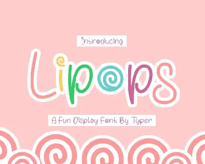 Lipops font