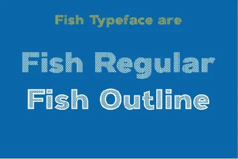 Fish Demo font