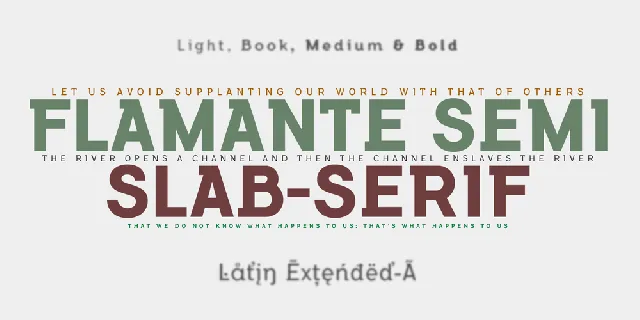 Flamante SemiSlab font