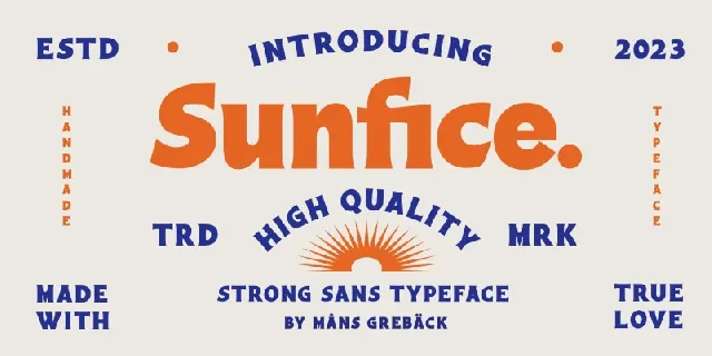 Sunfice font