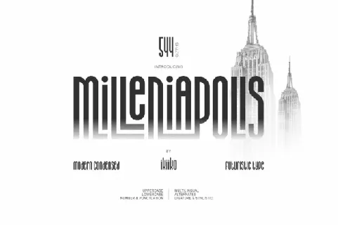 Milleniapolis Typeface font