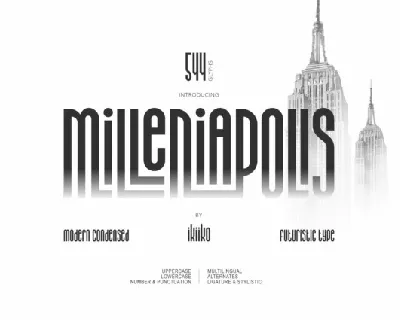 Milleniapolis Typeface font