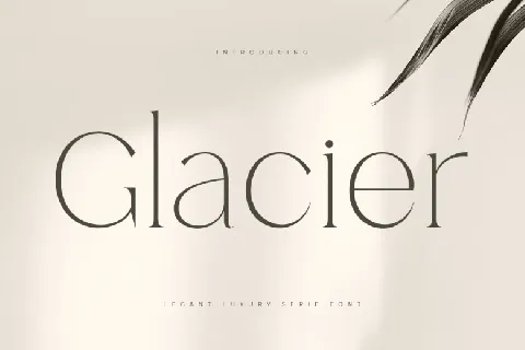 Glacier font