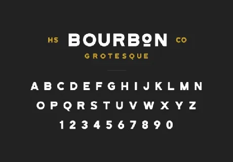 Bourbon Grotesque Typeface font