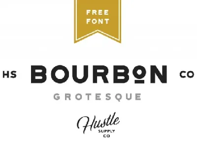 Bourbon Grotesque Typeface font