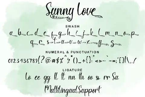Sunny Love font