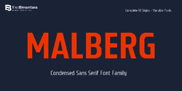 Malberg Trial font