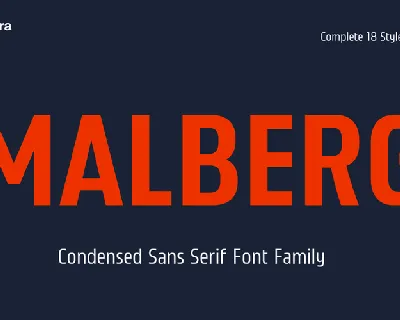 Malberg Trial font