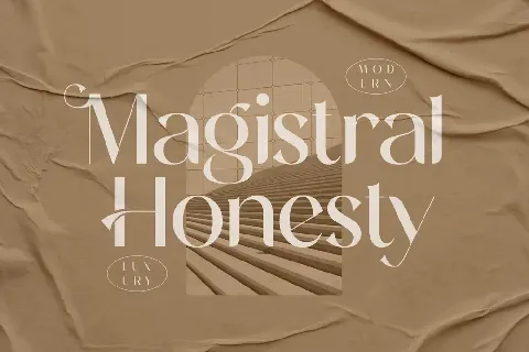 Magistral Honesty Serif font