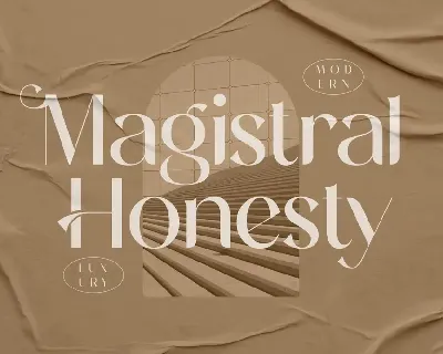 Magistral Honesty Serif font