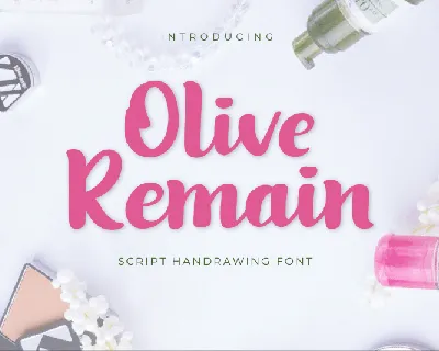 Olive Remain Script font