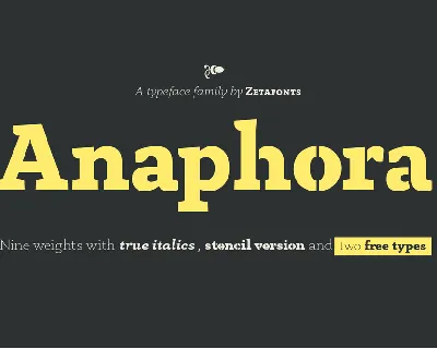 Anaphora Family font