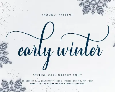 Early Winter Demo font