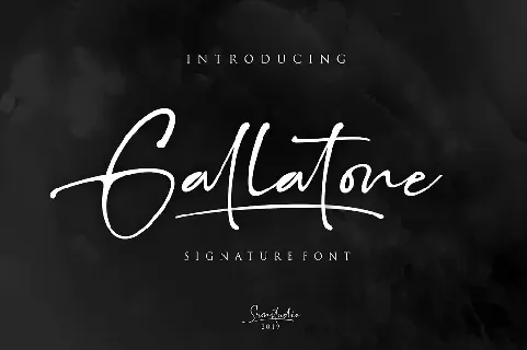 Gallatone Signature font