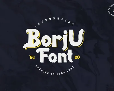 Borju Display font