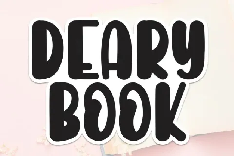 Deary Book Display font