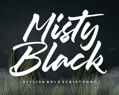 Misty Black font