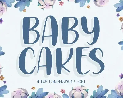 BABYCAKES Handbrushed font