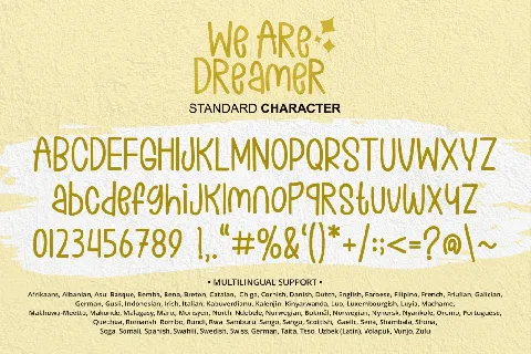 We Are Dreamer font