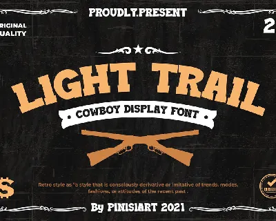 Light Trail font