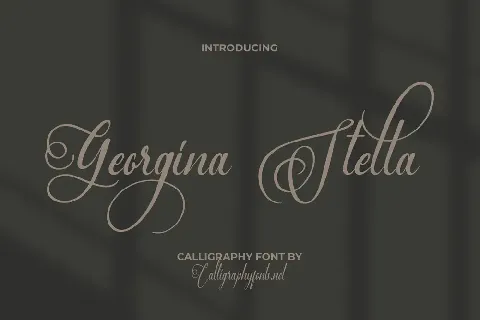 Georgina Stella Demo font
