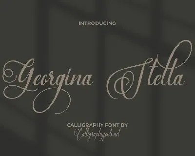 Georgina Stella Demo font