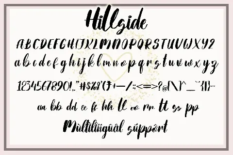 Hillside font