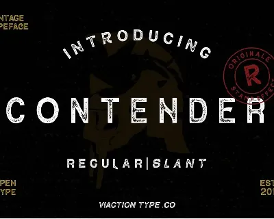 Contender Free Version font