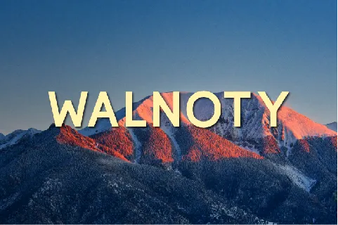 Walnoty font