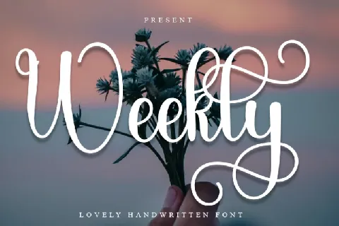 Weekly font