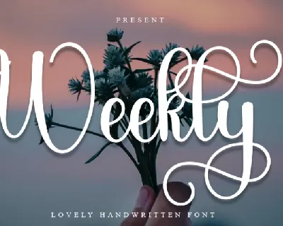 Weekly font