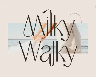 Milky Walky font