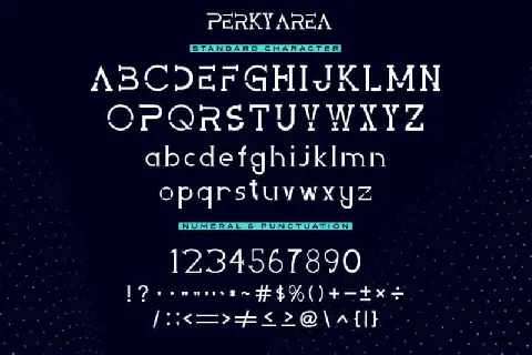 Perky Area Slab Serif font