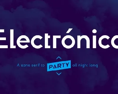 Electronica Family font