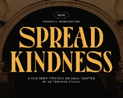 Spread Kindness font